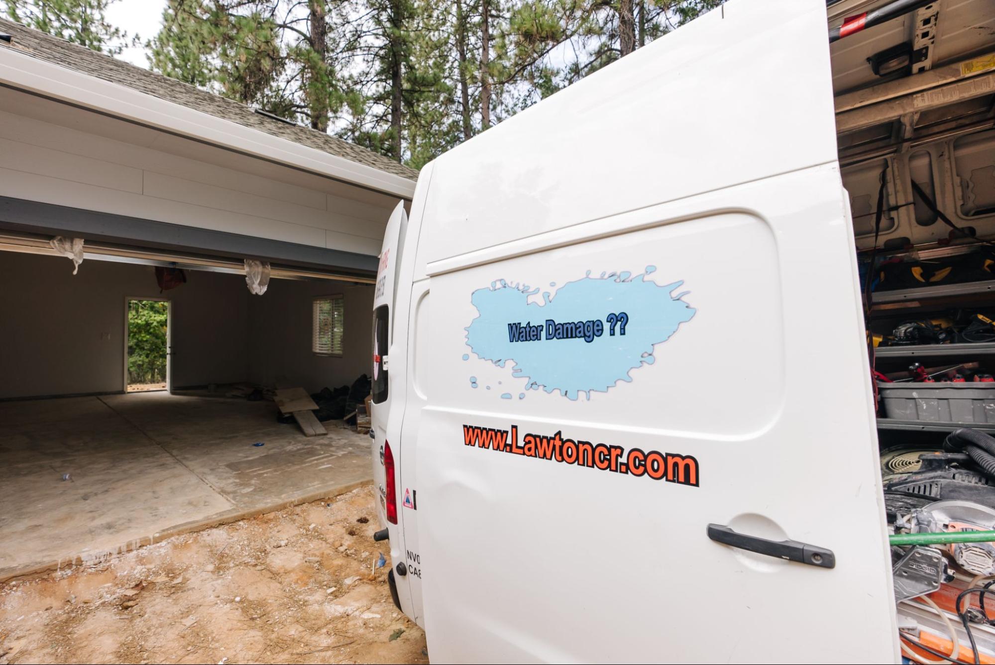 Lawton Construction and Restoration vehicle