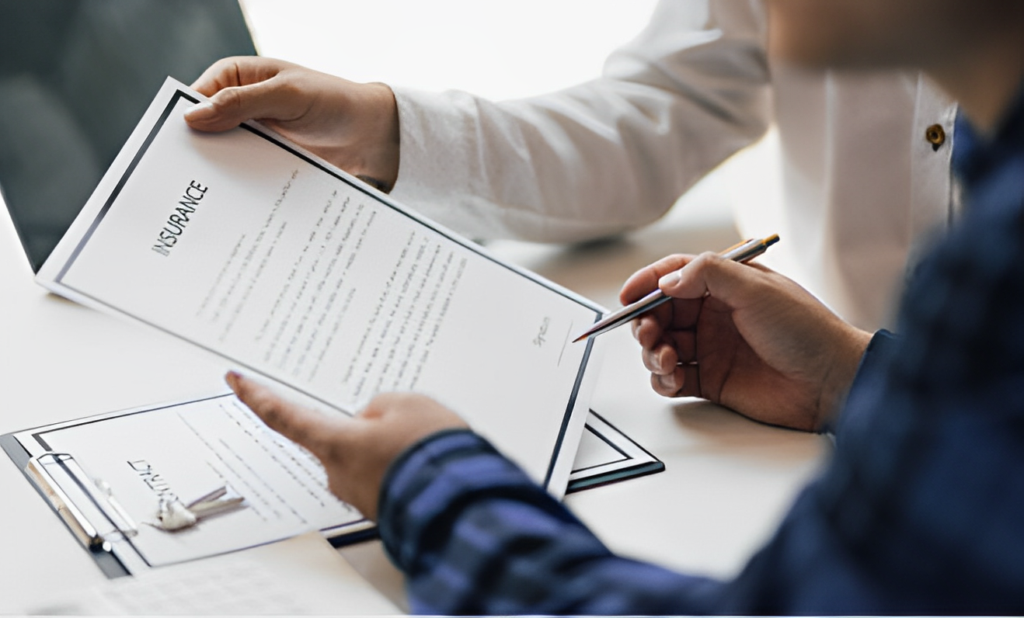 Fire damage estimate document with detailed repair costs.