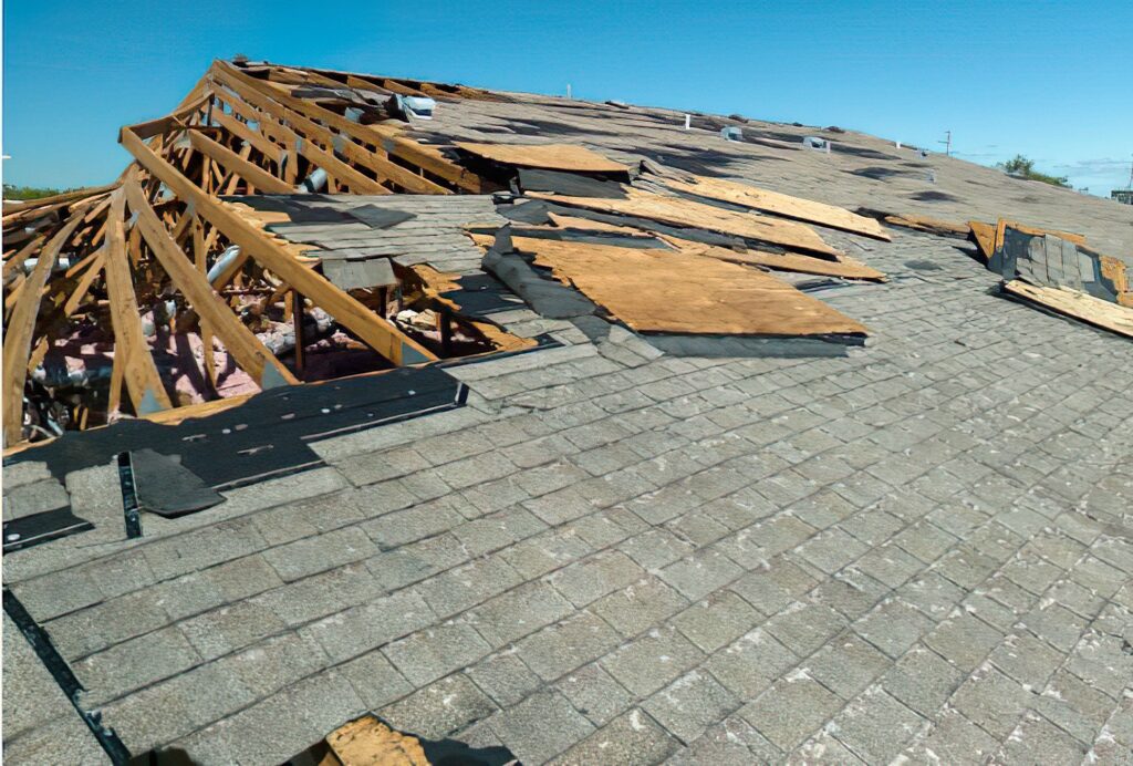 Residential property with severe smoke and fire damage