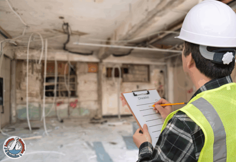 Fire damage contractor’s checklist during home inspection
