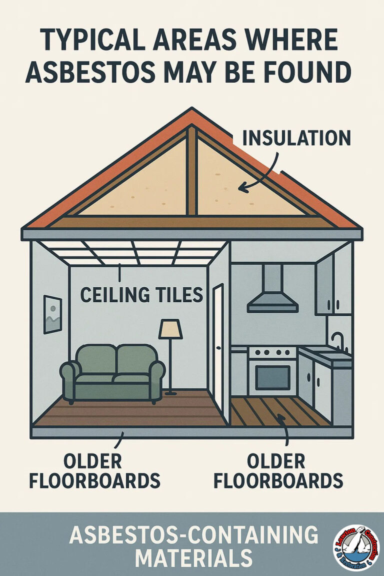 Common asbestos locations in residential buildings
